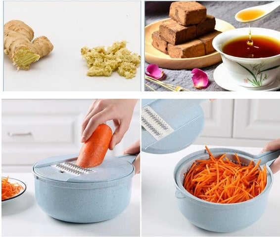 8-in-1 Mandoline Slicer – Versatile Vegetable Cutter & Grater