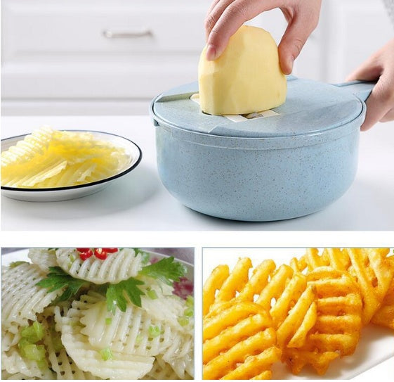 8-in-1 Mandoline Slicer – Versatile Vegetable Cutter & Grater