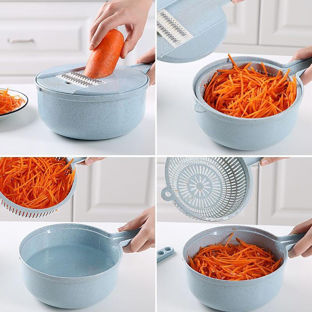 8-in-1 Mandoline Slicer – Versatile Vegetable Cutter & Grater