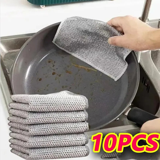 10pcs Magic Dishcloths – Durable, Eco-Friendly Cleaning Essentials