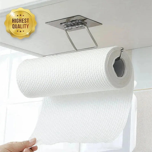 Adhesive Kitchen Paper Towel Holder – No Drilling, Easy Install